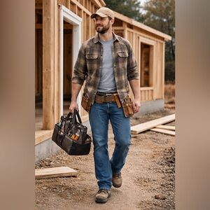 👖 Redhead Straight Leg Jeans Men’s 34x30 Medium Wash Denim Classic Fit